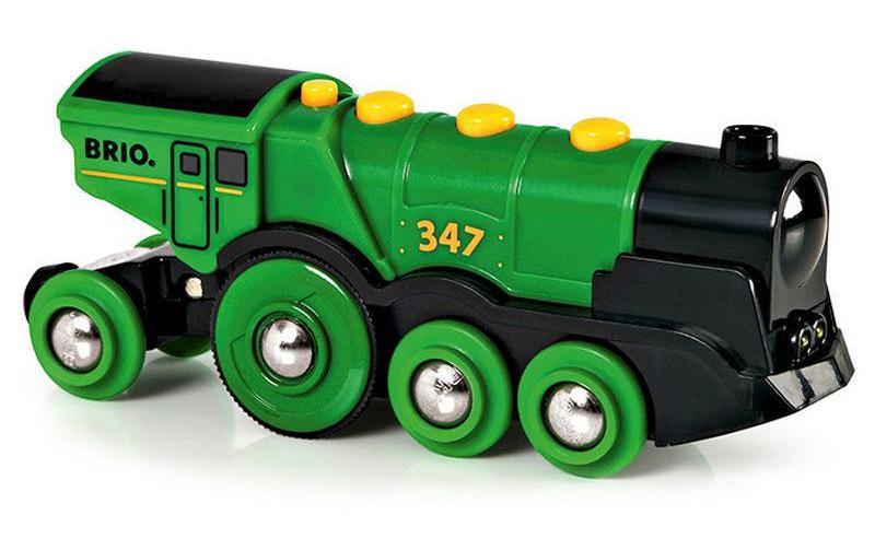BRIO Chemin de fer Locomotive à batterie Gustav verte