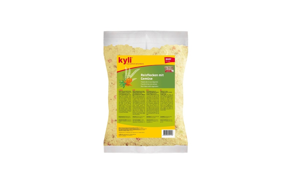 kyli Supplément alimentaire pour chiens Flocons de riz avec légumes, 5 kg