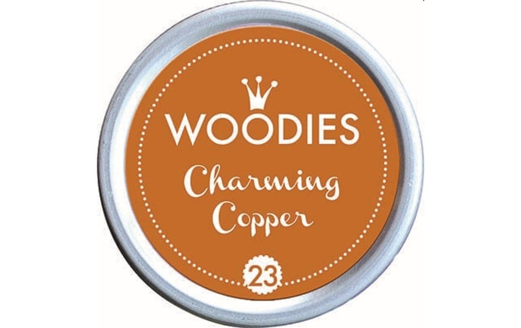 Woodies Tampon encreur 35 mm Charming Copper, 1 pièce