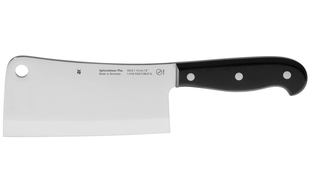 WMF Couteau chinois Top Class Plus 15 cm, Noir