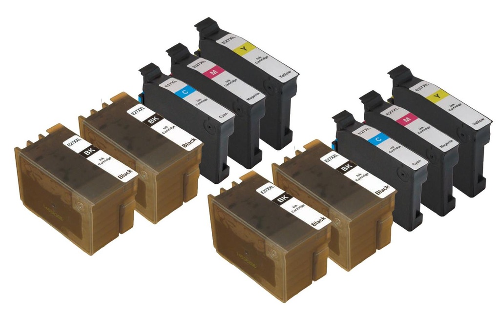 Peach Encre Epson n° 27XL 4x BK, 2x chacun de M, C, Y