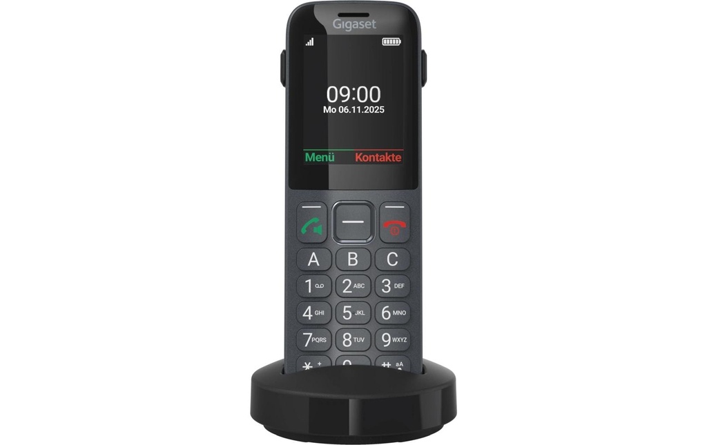 Gigaset Téléphone sans fil Comfort 600 SIM Noir/Gris