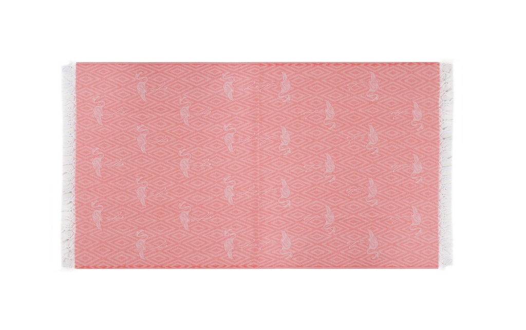 Foutastic Serviette de plage Flamingo Rose