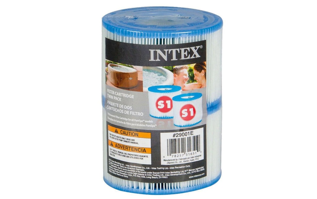 Intex Cartouche de filtre pour piscine Pure Spa Typ S1 double emballage