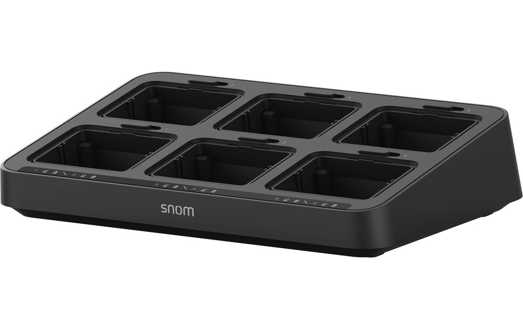 snom MC10 Station de charge à 6 compartiments pour combinés M10/30/55/56/70/80/85/90