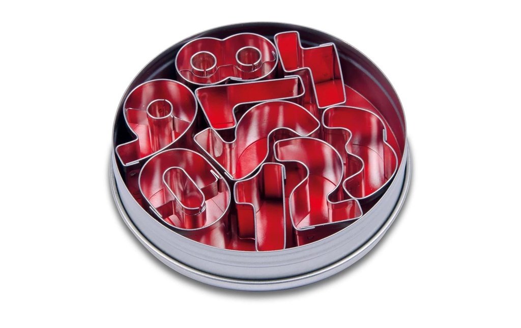 Städter Emporte-pièce pour biscuits Chiffres, Set de 9 pièces
