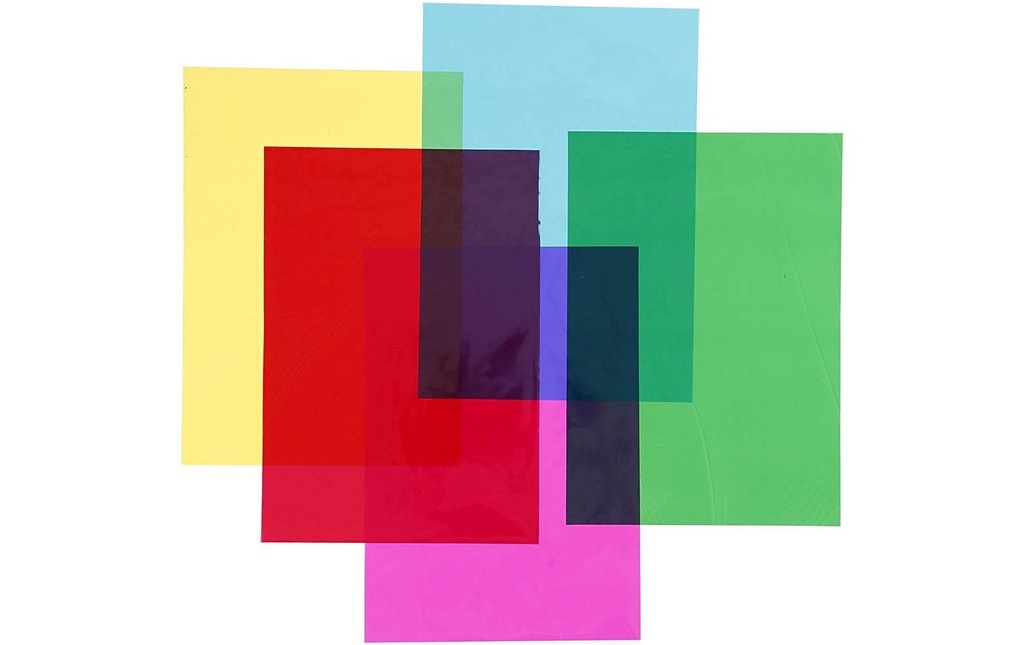 Creativ Company Papier de bricolage Cellophane A4, 20 feuilles, Multicolore