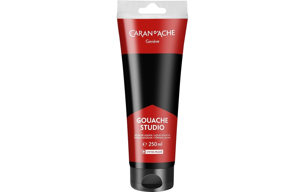Caran d'Ache Peinture à l’eau Gouache Studio 250 ml, Noir
