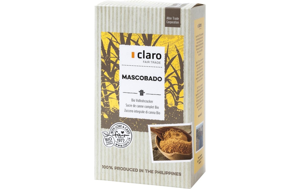 Claro Sucre de canne complet Mascobado 500 g