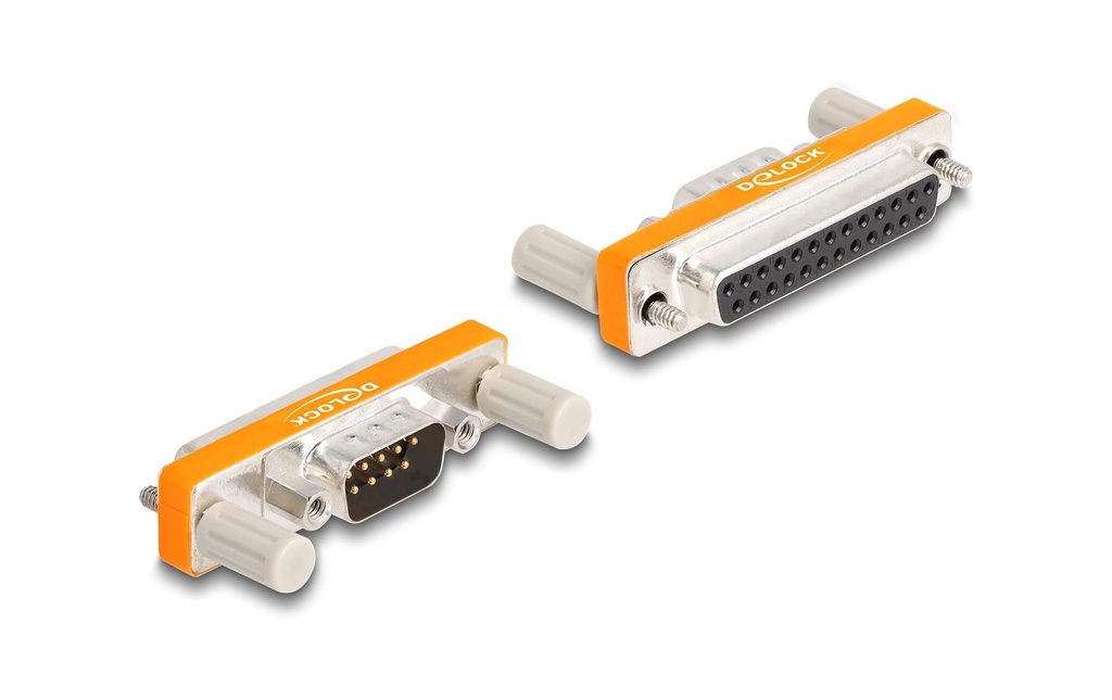 Delock Adaptateur D-Sub 9 broches mâle – D-Sub 25 broches femelle