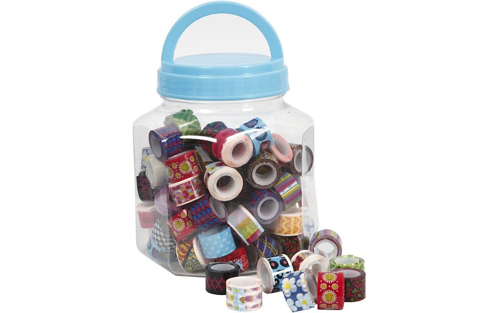 Creativ Company Ruban adhésif décoratif 12 mm x 2 m 90 pièces