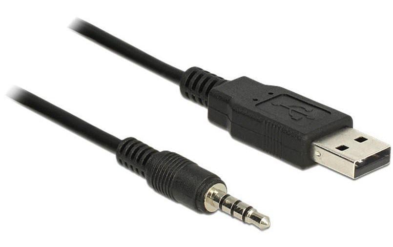 Delock Câble USB 2.0 TTL 3.5 mm 4 Pin (5 V) USB-A - Jack 1.8 m