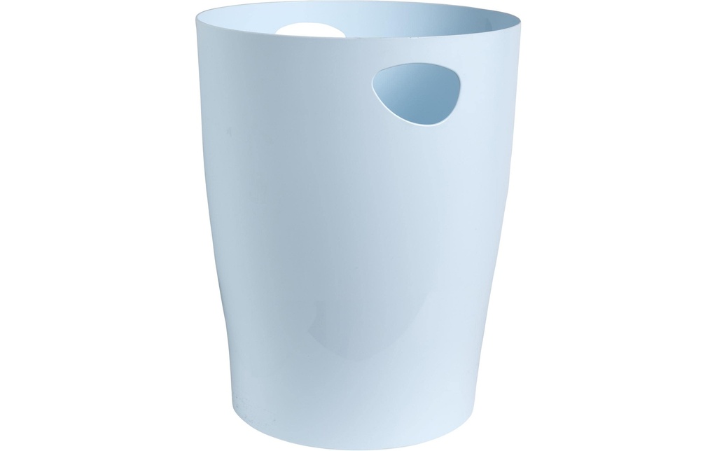 Exacompta Corbeille à papier ECOBIN Aquarel 15 l, Bleu clair