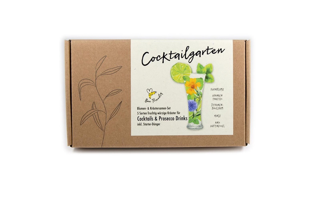 Naturkraftwerk Culture du jardin de cocktail, 5 variétés de graines d'herbes aromatiques