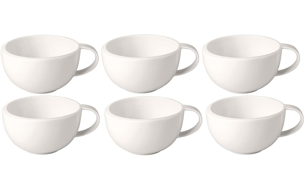 Villeroy & Boch Tasse à café New Moon 290 ml, 6 Pièce/s, Blanc