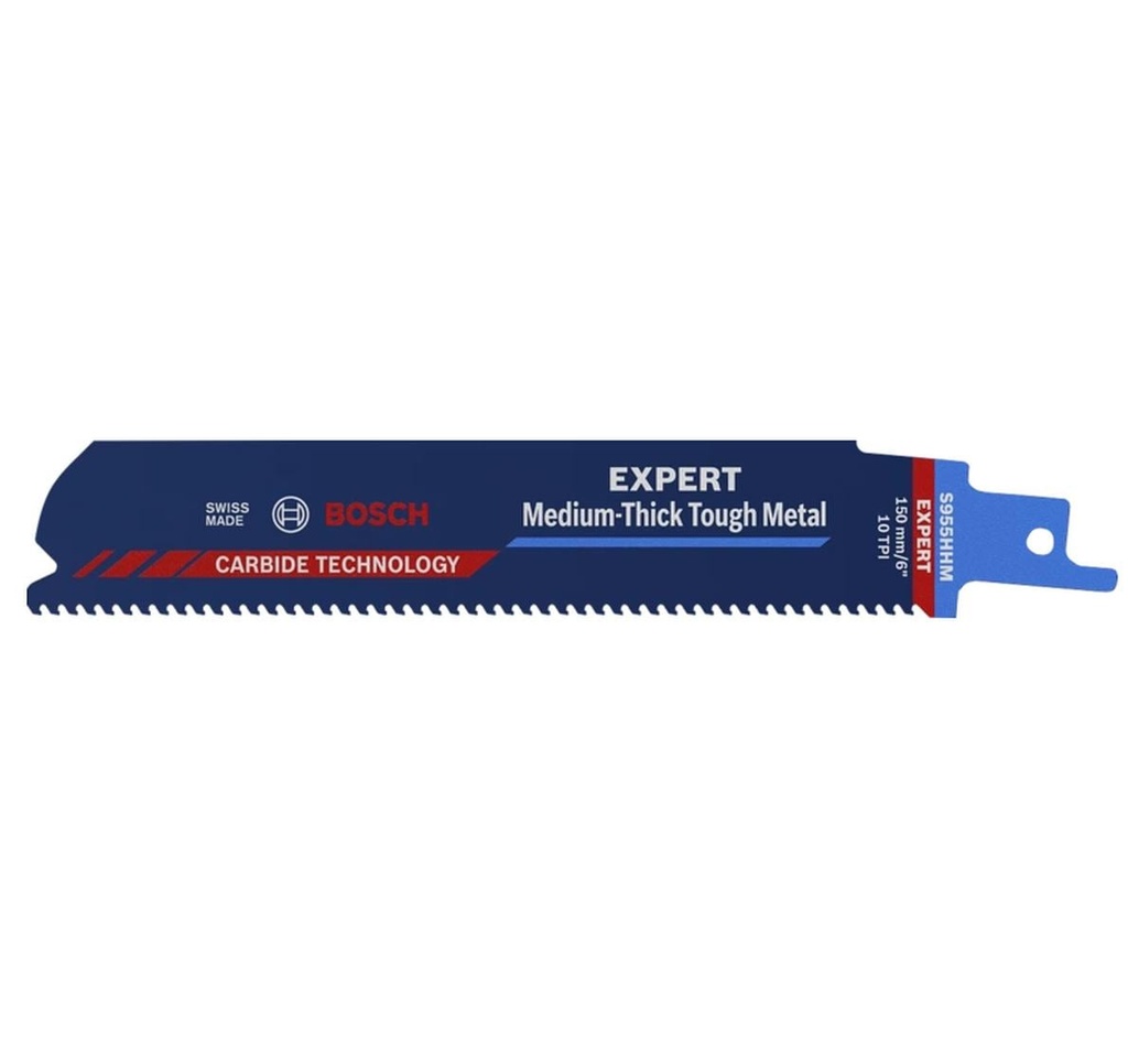 Bosch Professional Lame de scie sabre EXPERT Medium-Thick Tough Metal S 955 HHM,