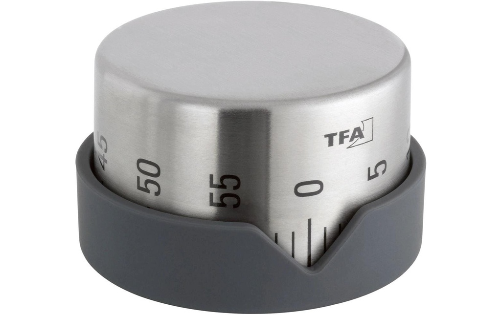 TFA Dostmann Minuteur de cuisine Dot Gris