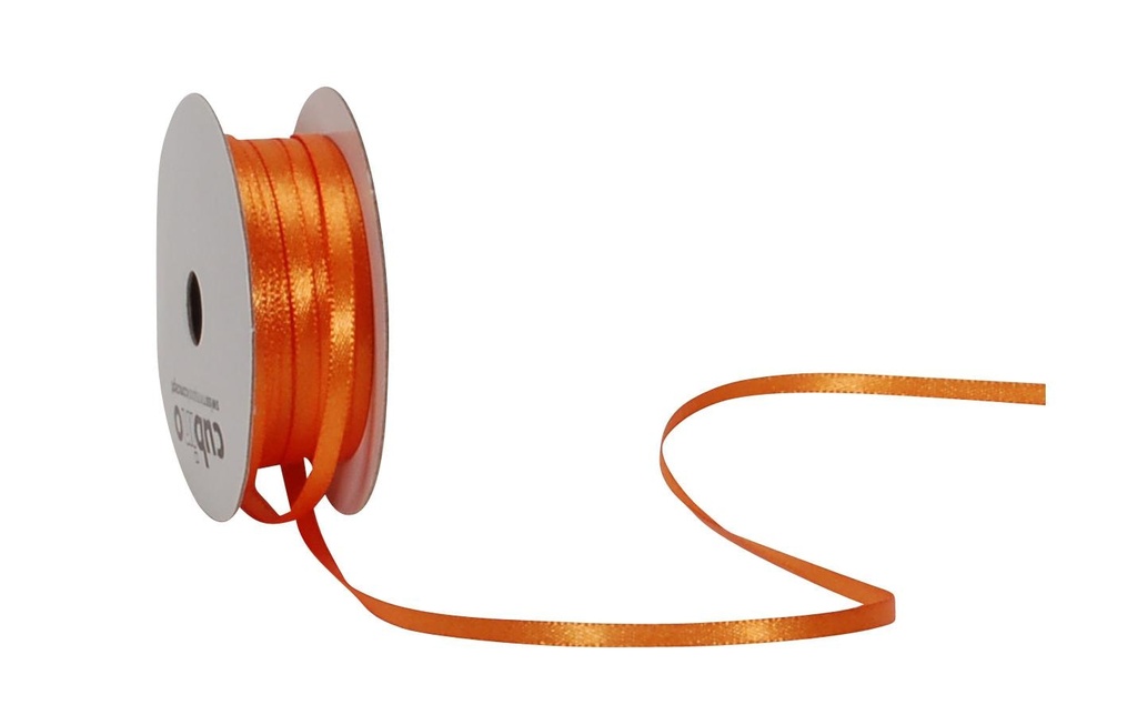 Spyk Ruban de satin 3 mm x 8 m, Orange