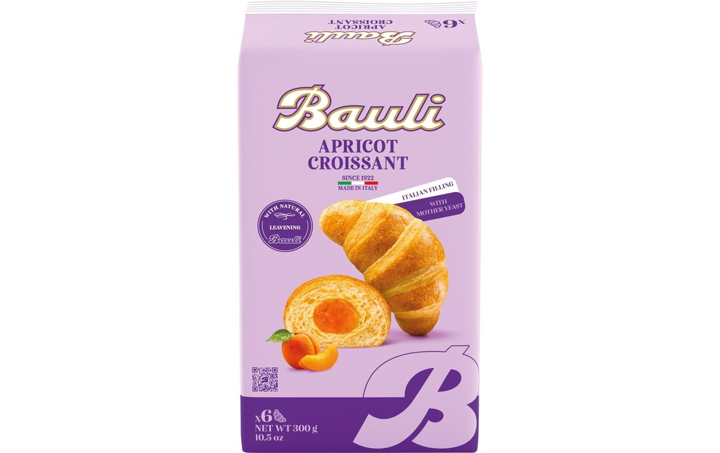 Bauli Croissant – Abricot 6 pièces, 300 g