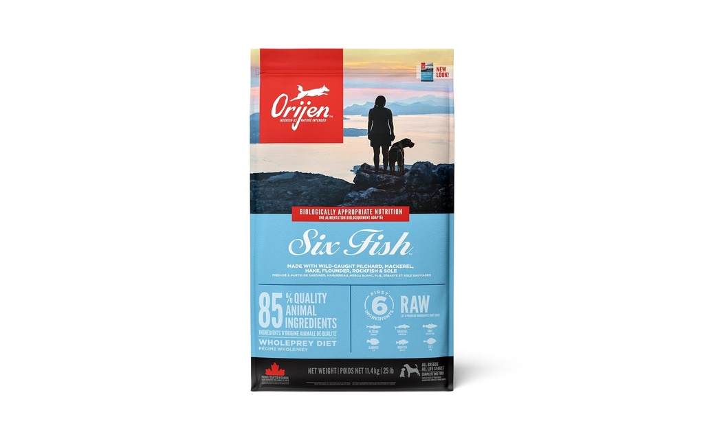Orijen Alimentation sèche Dog Six Fish 11.4 kg