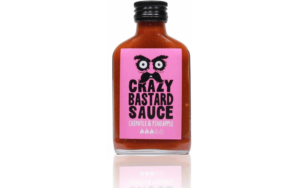 Crazy Bastard Sauce Hot Sauce Chipotle et Pineapple 100 ml