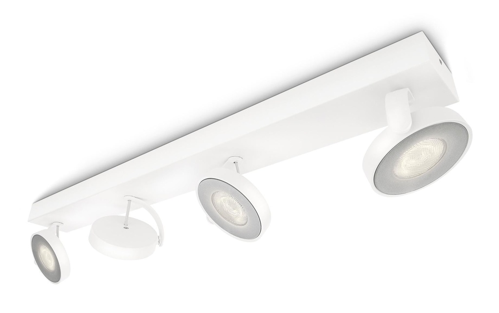Philips Spot encastré Clockwork, 4 x 4.5 W, 2000 lm, 2700 K, blanc