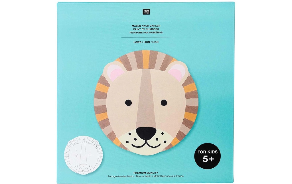 Rico Design Peinture avec chiffres 12 pièces, lion