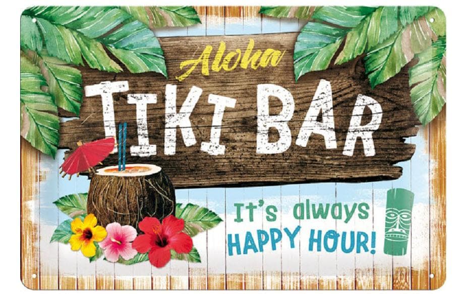 Nostalgic Art Plaque Tiki Bar 20 x 30 cm, métal