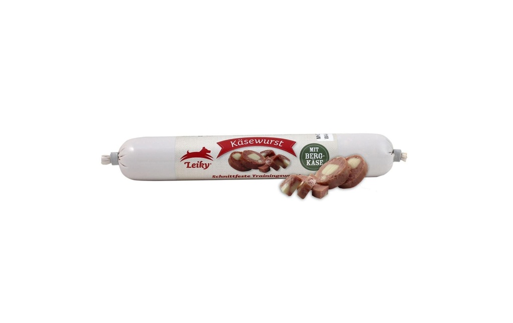 Leiky Friandise Saucisse au fromage, 100 g