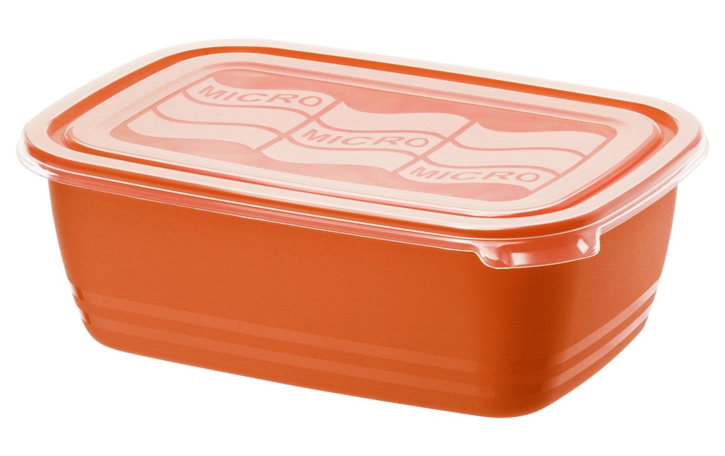 Rotho Contenant pour micro-onde Eco 1.9 litre, Papaya Red