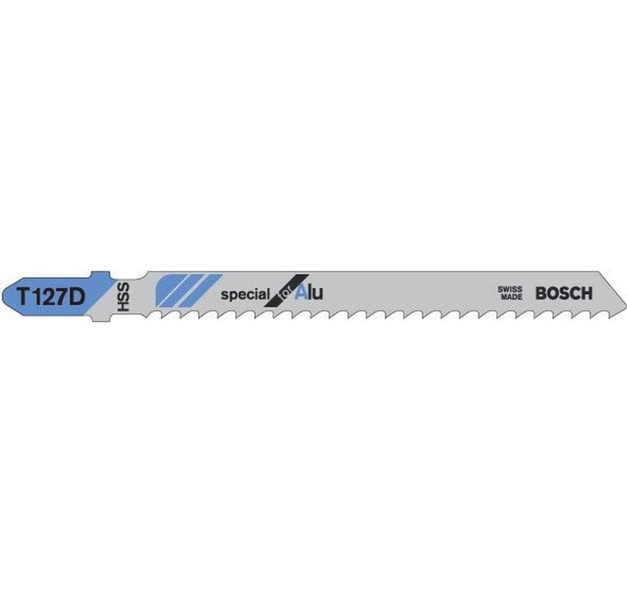 Bosch Professional Jeux de lames de scie sauteuse T 127 D Special for Alu, 5 pièces