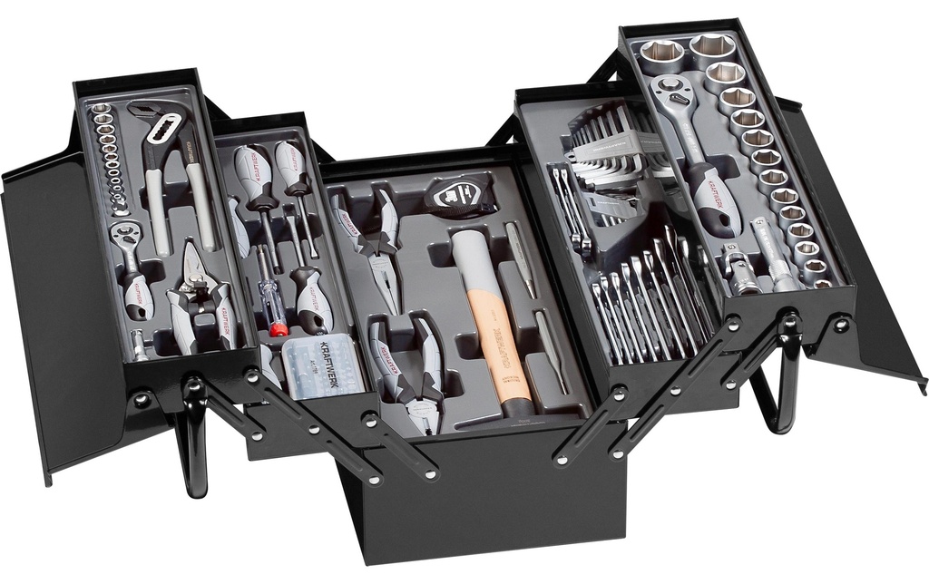 Kraftwerk Coffret à outils LIGNE DE BASE, 1/4 + 1/2 106 pièce(s)