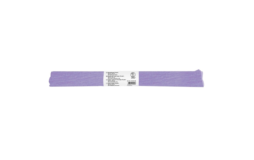 URSUS Papier crêpe 50 cm x 2,5 m, 32 g/m², lilas