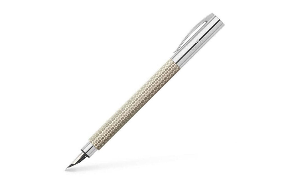 Faber-Castell Stylo plume Ambition OpArt moyen (M), Beige