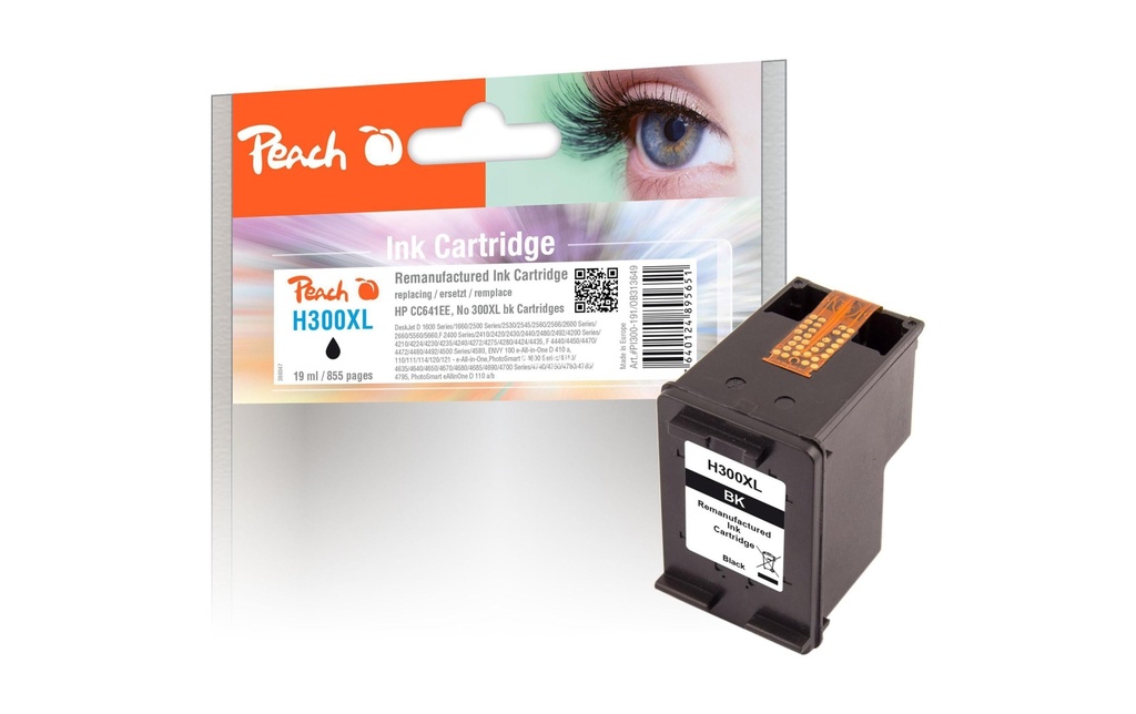 Peach Encre HP Nr. 300XL (CC641EE) noir