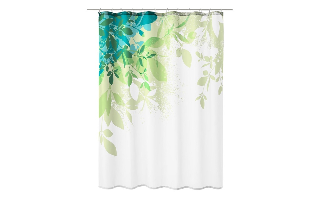 Kleine Wolke Rideau de douche Floresta 120 x 200 cm, Vert