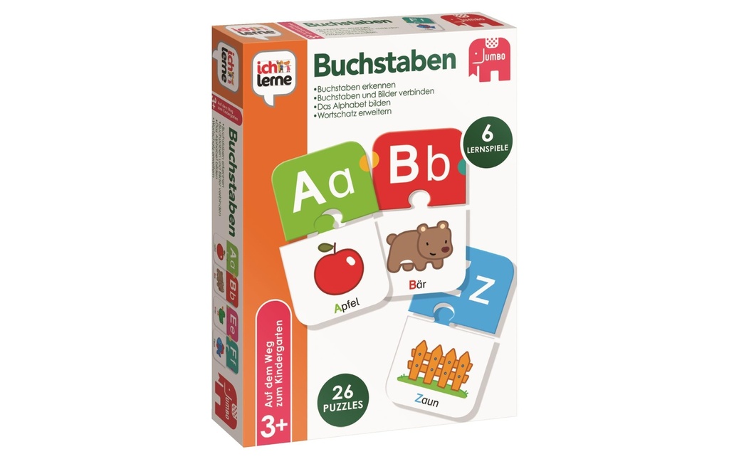 Jumbo Jeux d’enfant Ich lerne Buchstaben