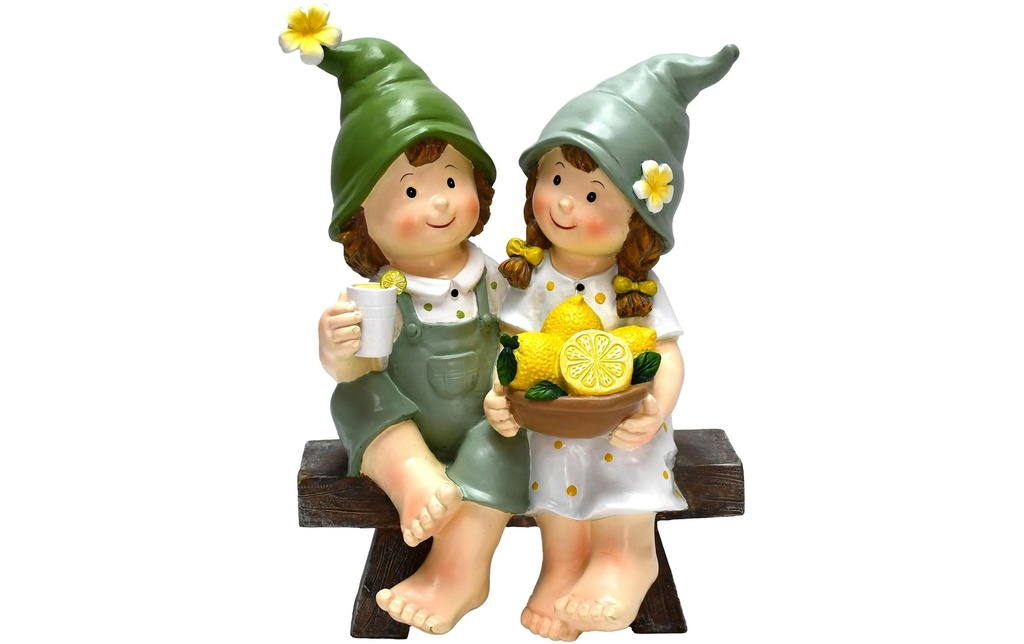 Dameco Figure décorative Enfants sur un banc assis
