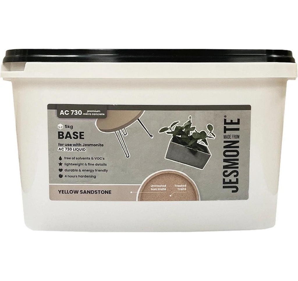 Jesmonite Matière à modeler Poudre à base de ciment 5 kg, Yellow Sandstone