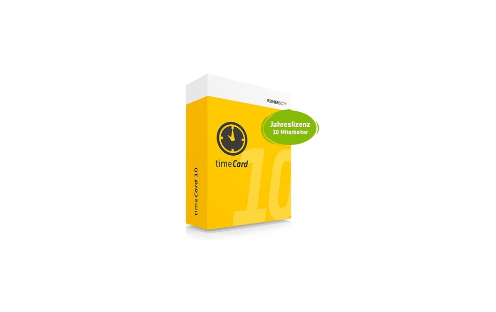 Reiner SCT Licences d’employés pour saisie des heures timeCard 10 1 an pour 10u
