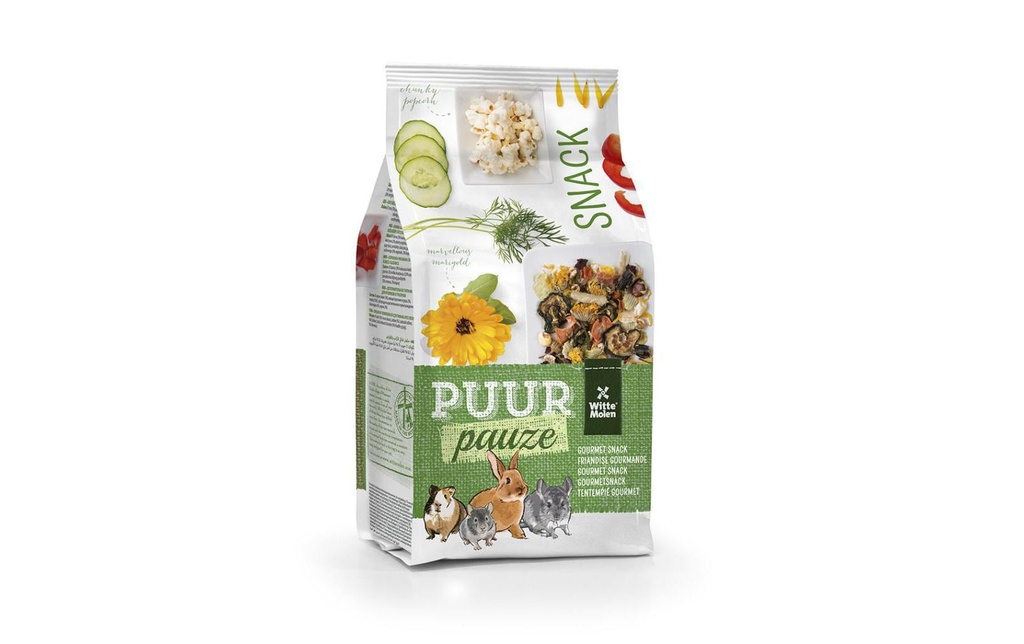 Witte Molen Collation Puur Snack Muesli pour lapins et rongeurs, 700 g