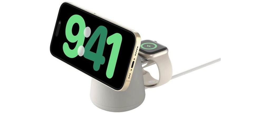 Belkin Chargeur sans fil BoostCharge Pro 2in1 Sable