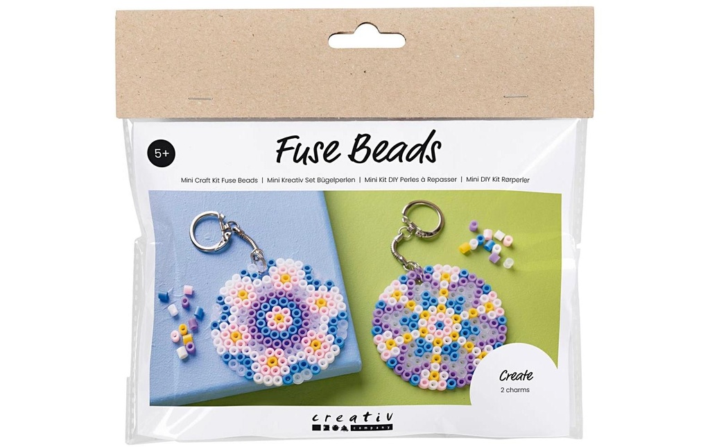 Creativ Company Kits de bricolage Perles à repasser Porte-clés