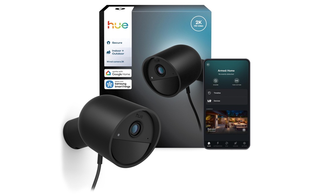 Philips Hue Caméra filaire Secure noire