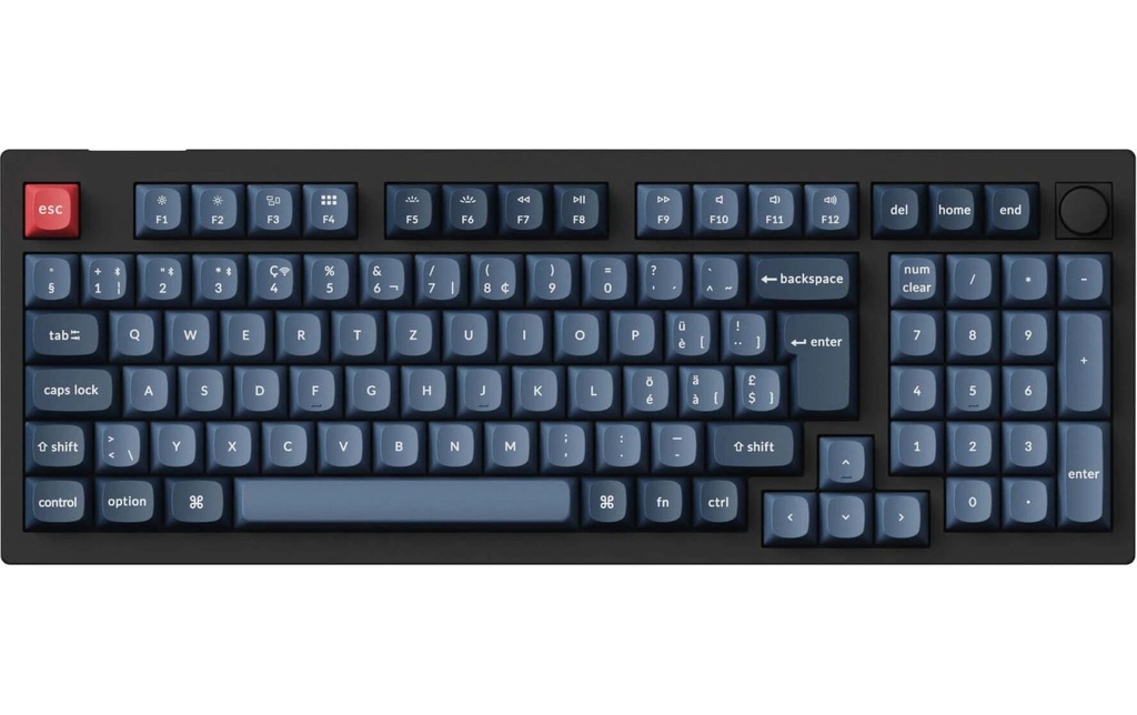Keychron Clavier de gaming V5 Max Noir Marron Switch
