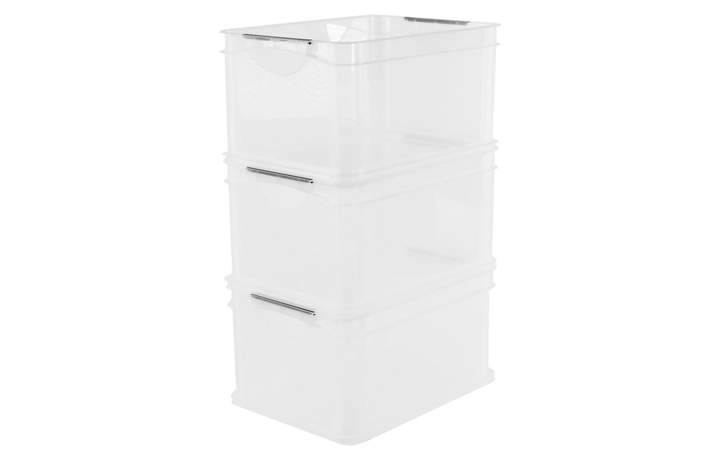Rotho Boîte de rangement A4 3 pièces, Transparent