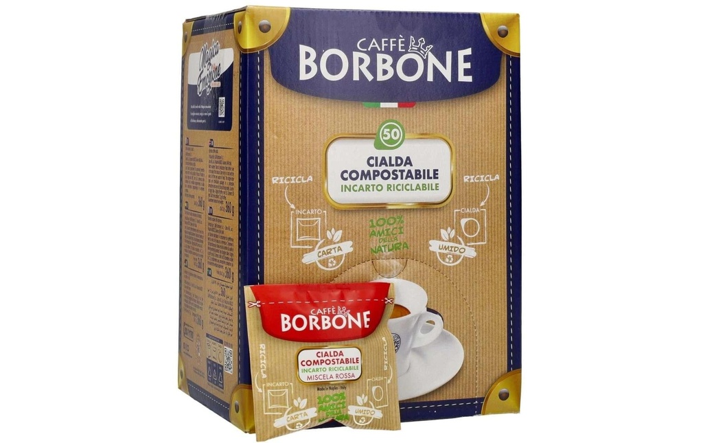 Borbone Dosettes de café Rossa 50 pièces
