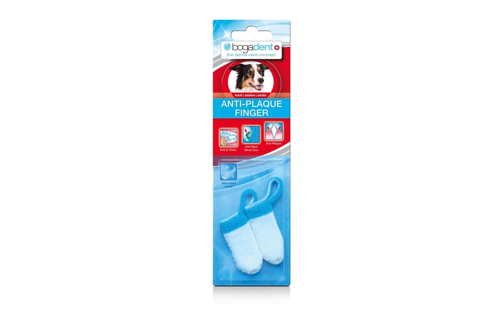 bogar Doigt anti-plaque pour chiots, 2 pièces