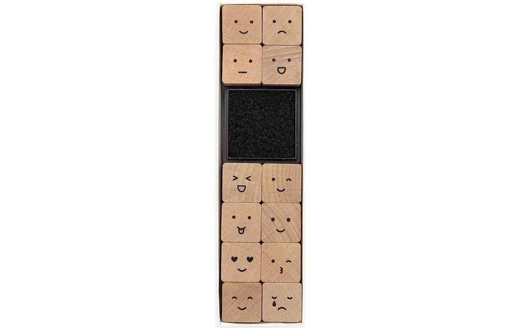 Rico Design Set de tampons Smile Smiley, Beige
