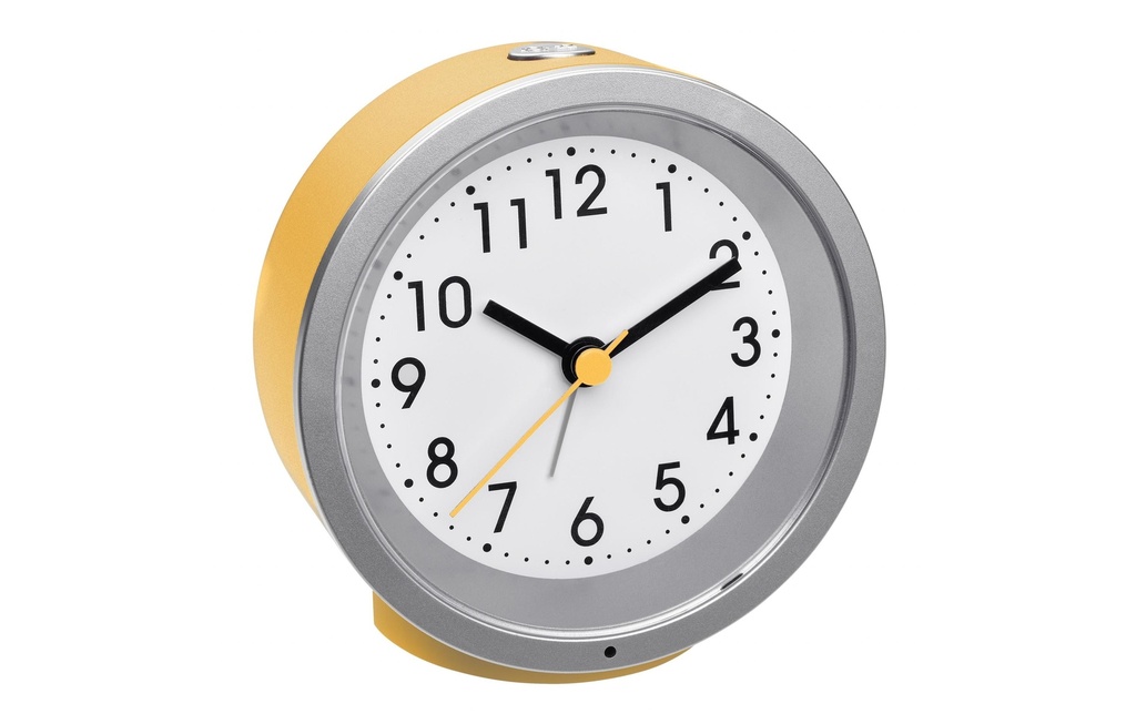 TFA Dostmann Réveil classique Jaune